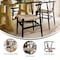 Flash Furniture Logan Commercial Grade Y-Back Style Wood & Kraft Paper Stackable Dining Chair w/Black/Natural Finish ZH-8101YS-BLK-NAT-GG - alternate 3
